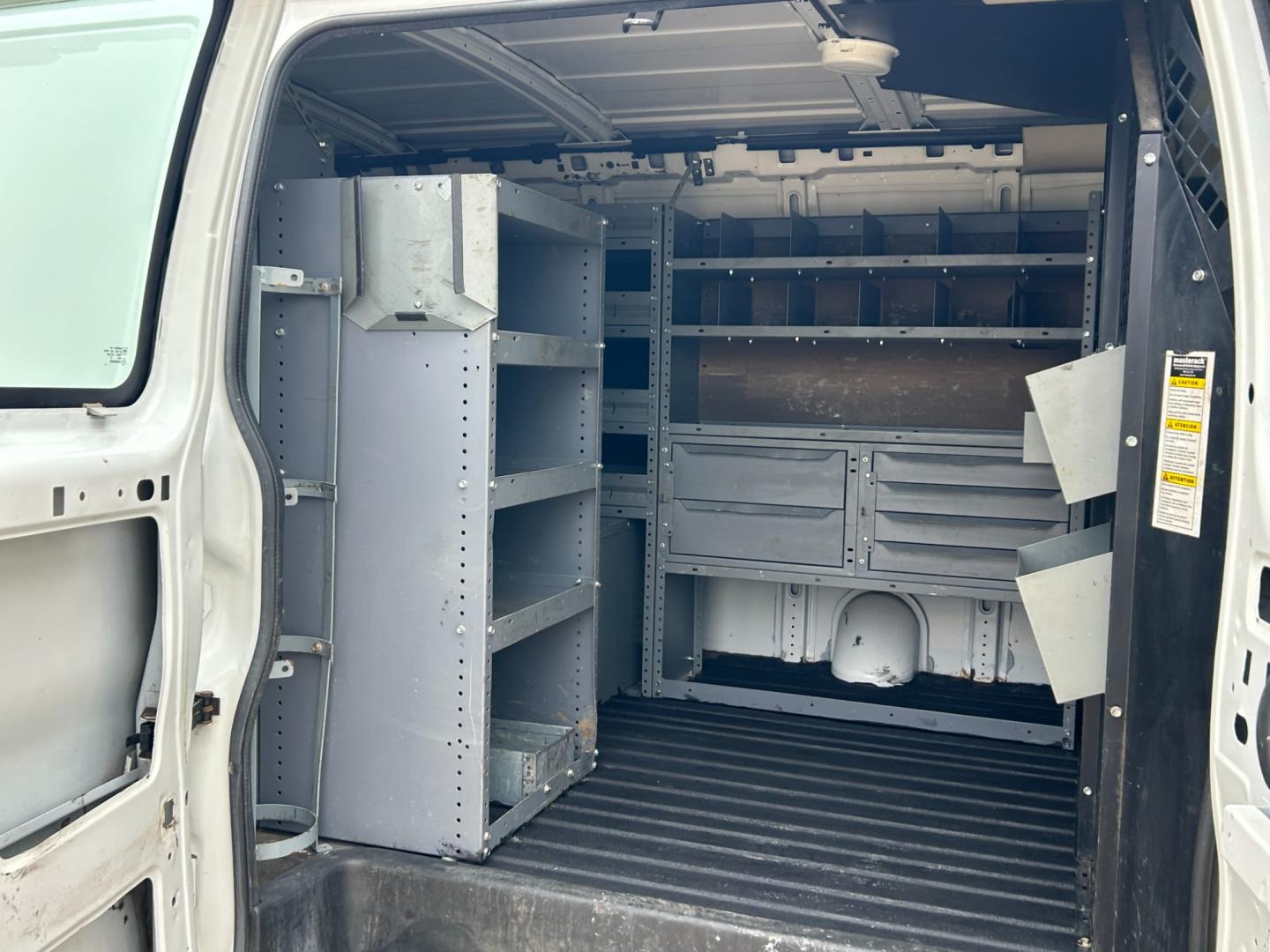 2012 White /Gray Chevrolet Express 2500 Cargo (1GCWGFCB4C1) with an 6.0L V8 OHV 16V FFV engine, 6-Speed Automatic transmission, located at 17760 Hwy 62, Morris, OK, 74445, (918) 733-4887, 35.609104, -95.877060 - Photo#15